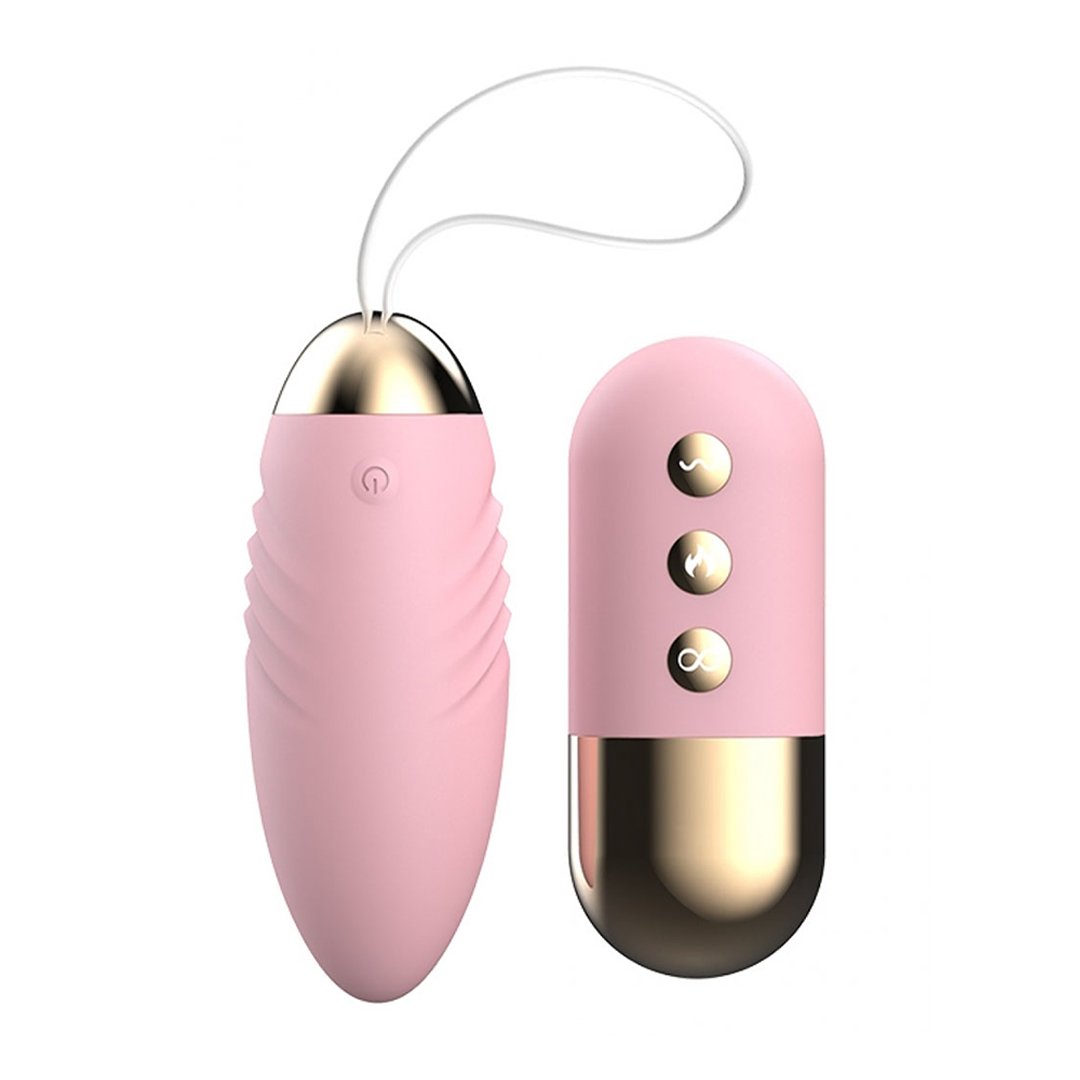 bezicno-vibro-jaje-sa-grejanjem-usb-roze Vibro jaje sa daljinskim i grejanjem USB - Roze - Slika 1
