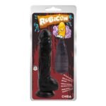 Dildo sa vibracijom Rubicon - crni - Slika 2