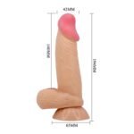 Dildo sa kožicom - Sliding Skin 19.4cm - Slika 3
