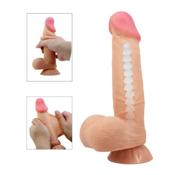 Dildo sa kožicom - Sliding Skin 21.8cm