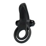 Dupli Vibro Prsten Delfin - Crni