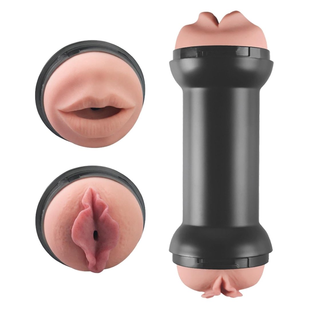 dvostrani-masturbator-vagina-i-usta Dvostrani masturbator - Vagina i Usta - Slika 1
