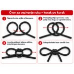 Kanap za vezivanje 5m - Crni - Slika 2