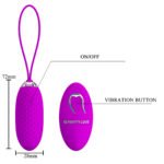 Bežično vibro jaje USB - Joanna - Slika 3