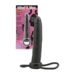 Analni dildo za dvostruku penetraciju - crni - Image 2