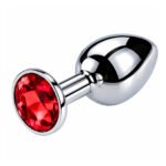 Analni dildo sa cirkonom M - Crveni