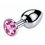 Analni dildo sa cirkonom S - Roze