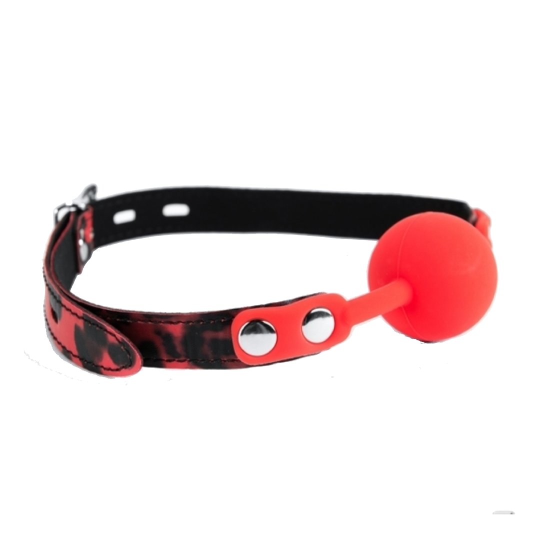 kugla-za-usta-silikonska-crvena Kugla za usta - Silikonska Crvena - Slika 1