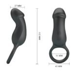 Masažer prostate sa vibracijom i prstenom - Trae - Slika 3