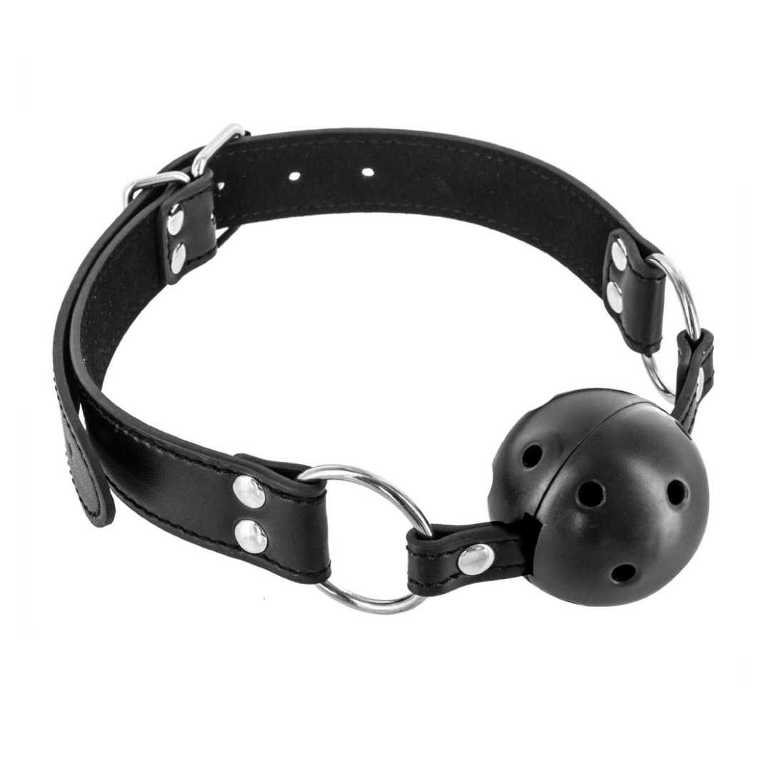 kugla-za-usta-fetish Kugla za usta - Crna Fetish - Slika 1