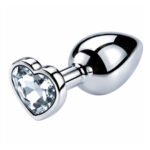 Analni dildo sa cirkonom M - Srce