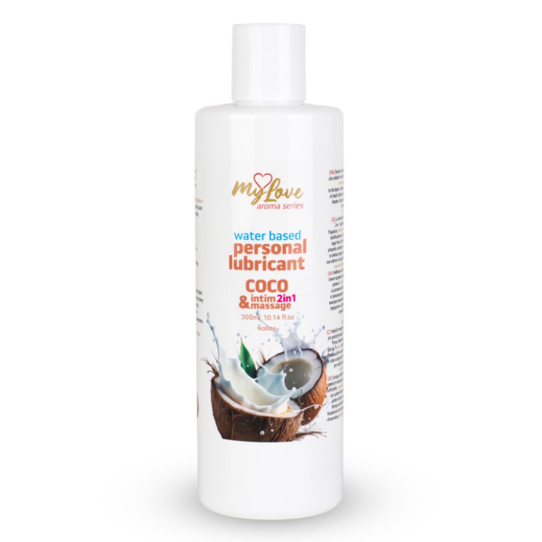 lubrikant-i-intimni-gel-za-masazu-2u1-kokos-300ml Lubrikant i intimni gel za masažu 2 u 1 - Kokos 300 ml - Slika 1