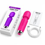 Masažer za telo i klitoris - Mini Wand Roze - Slika 2