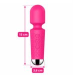 Masažer za telo i klitoris - Mini Wand Roze - Slika 3