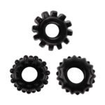 Set od 3 prstena za penis - Gear Up Crni